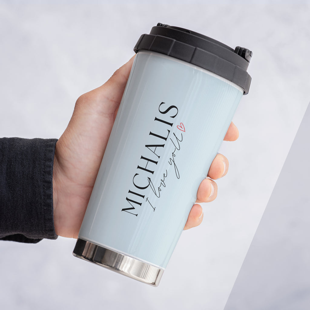 I Love You - Stainless Steel Travel Mug