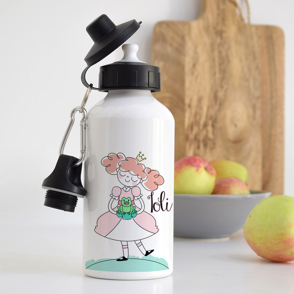 Princess Frog - Aluminum Water Bottle