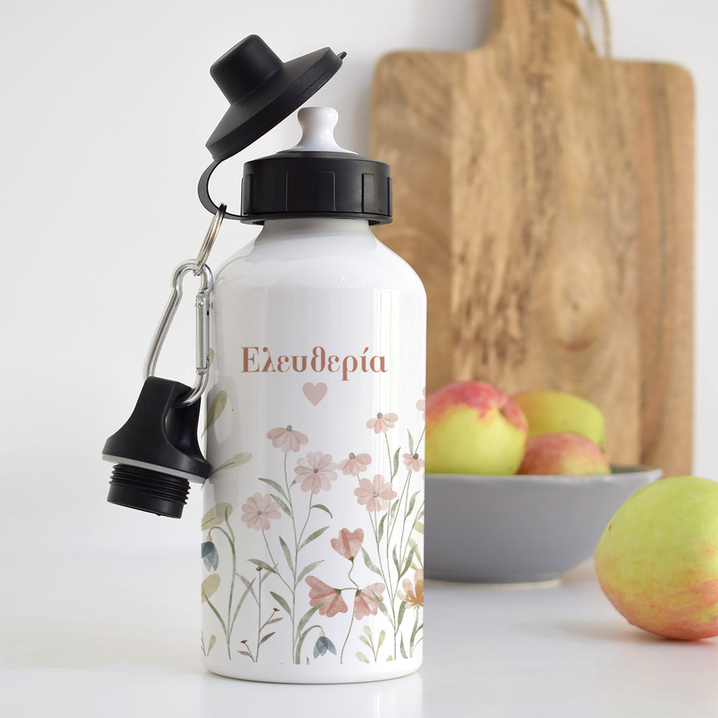 Cute Flowers - Aluminum Water Bottle