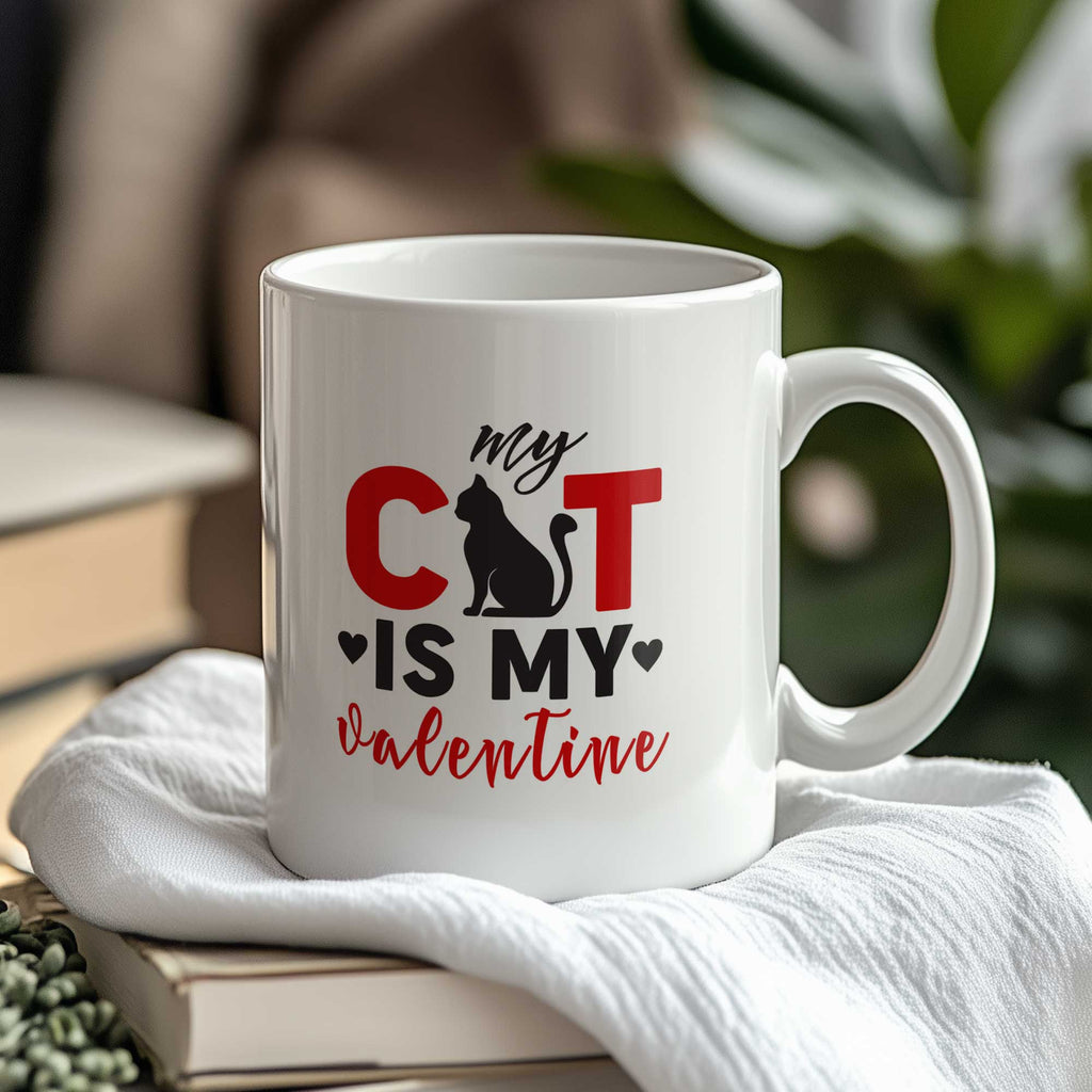 My Cat Is My Valentine - Ceramic Mug 330ml