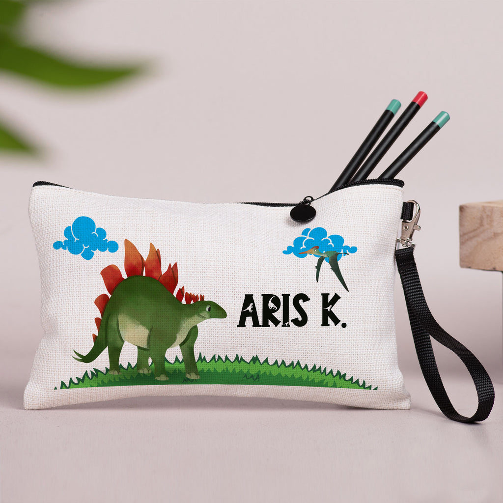 Dinosour - Linen Pencil Case