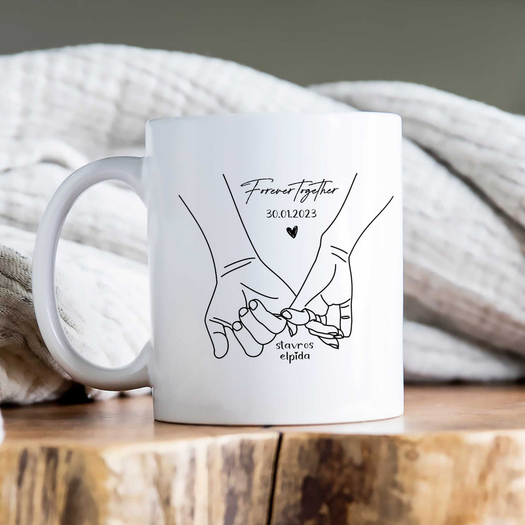 Holding Hands - Ceramic Mug 330ml