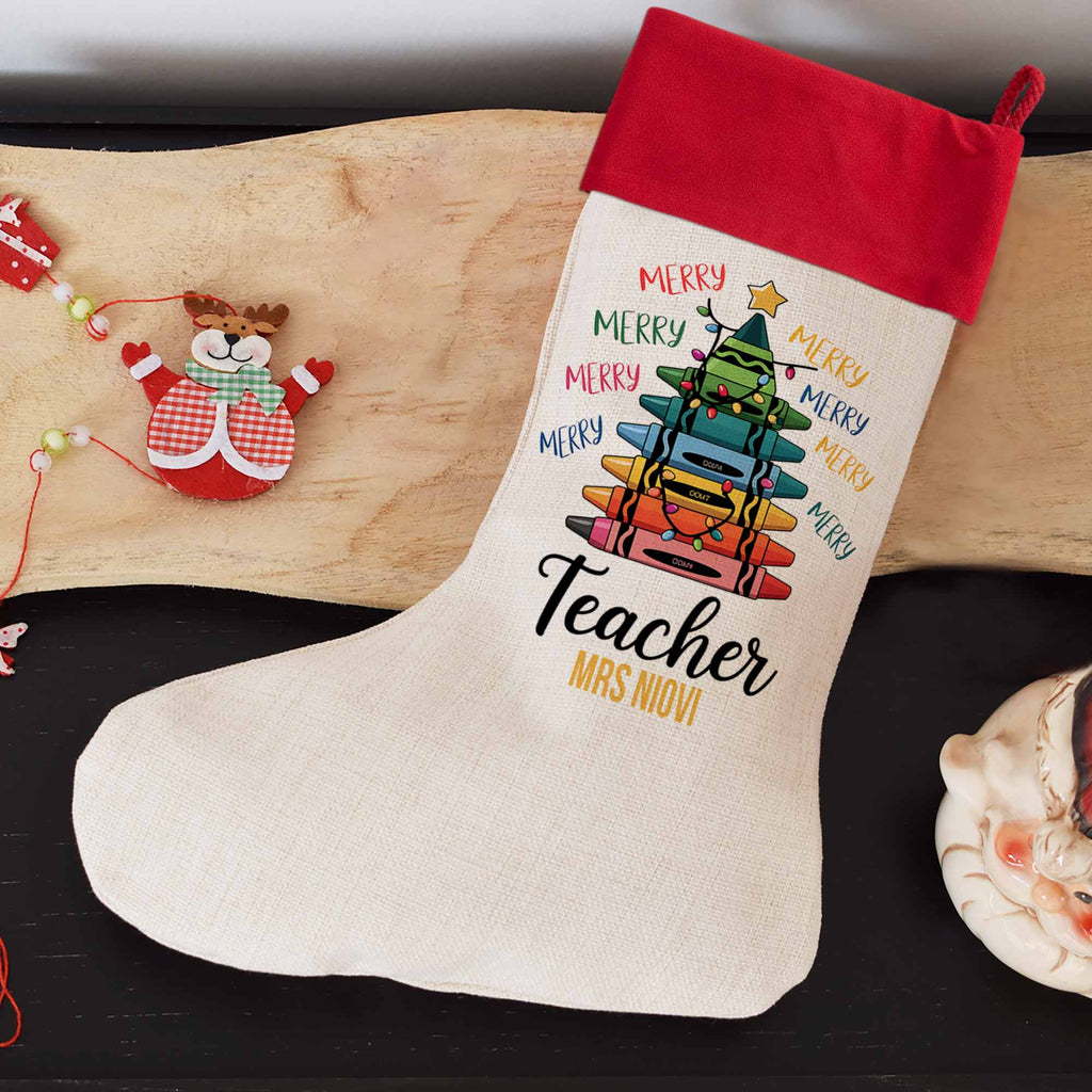 Teacher Tree - Christmas Boot