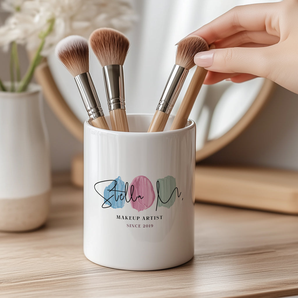 Makeup Artist Since - Ceramic Make Up Brush Holder