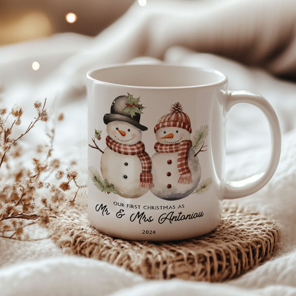 Mr & Mrs Snowman - Ceramic Mug 330ml