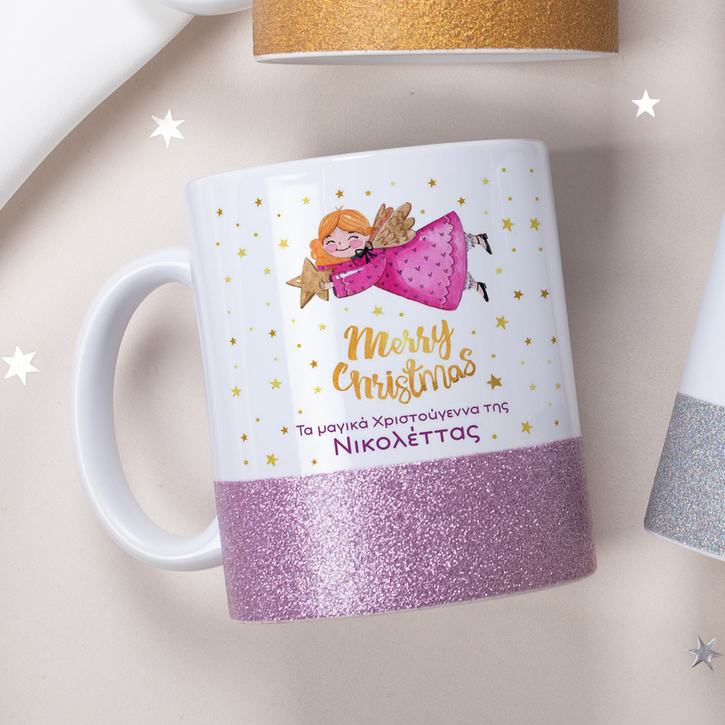 Angel - Ceramic Glitter Mug