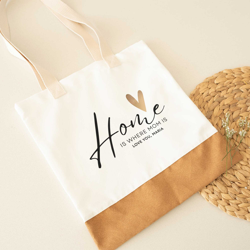 Home Is Where Mom Is - Cork Tote Bag