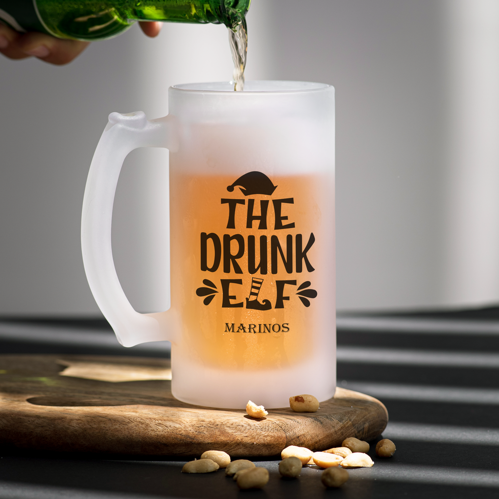 Drunk Elf - Frosted Beer Glass