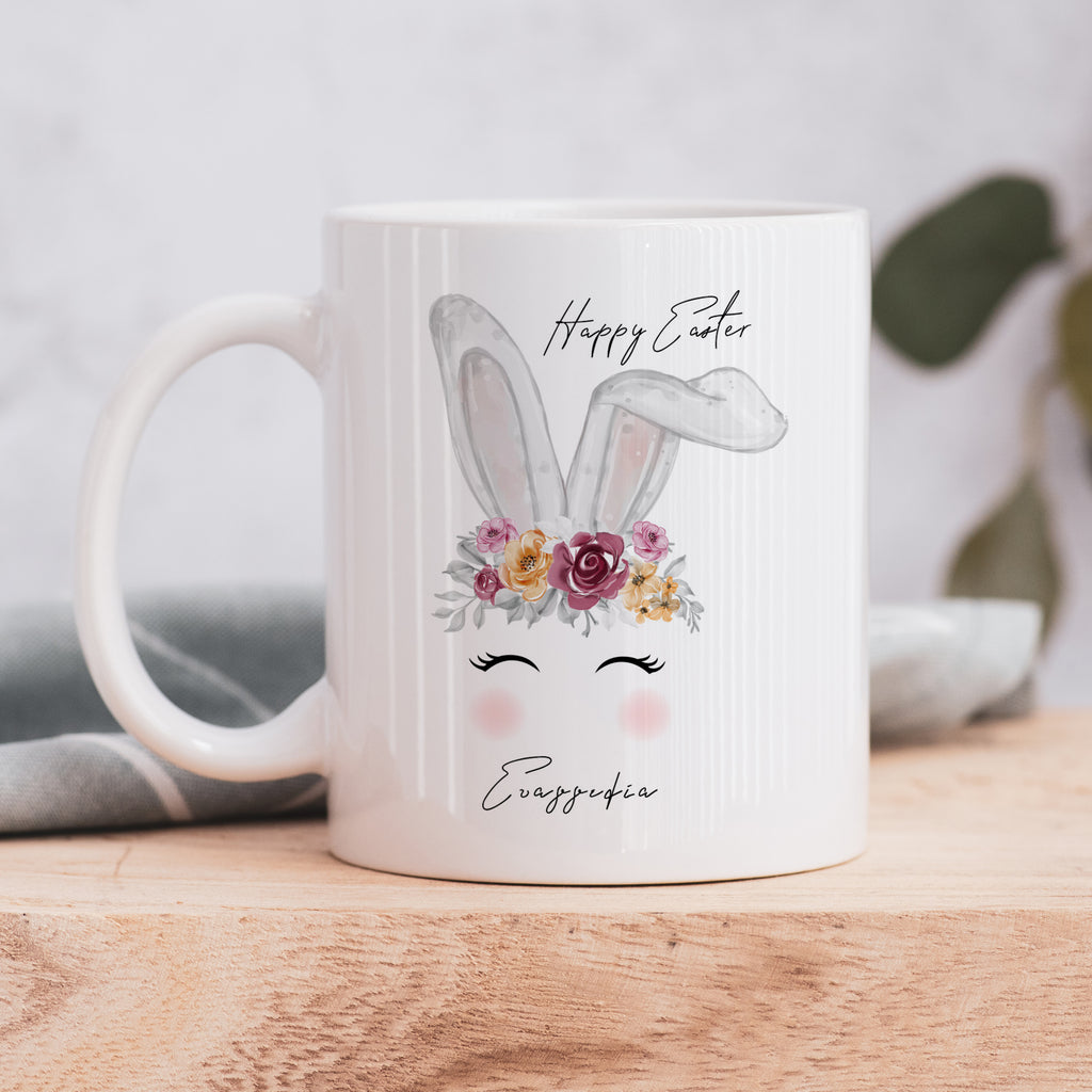 Flowers Bunny Face - Ceramic Mug 330ml