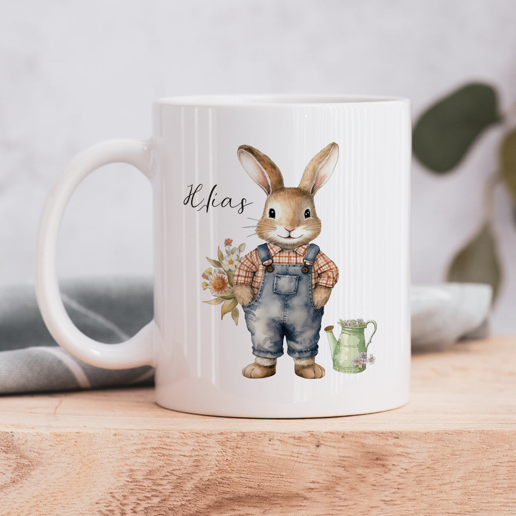 Vintage Garden Bunny - Ceramic Mug 330ml