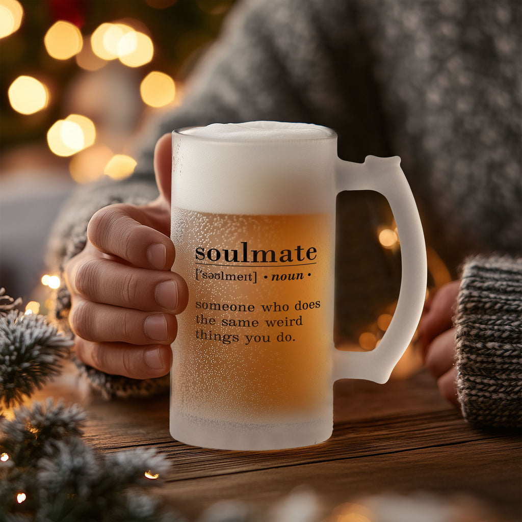 Soulmate - Frosted Beer Glass