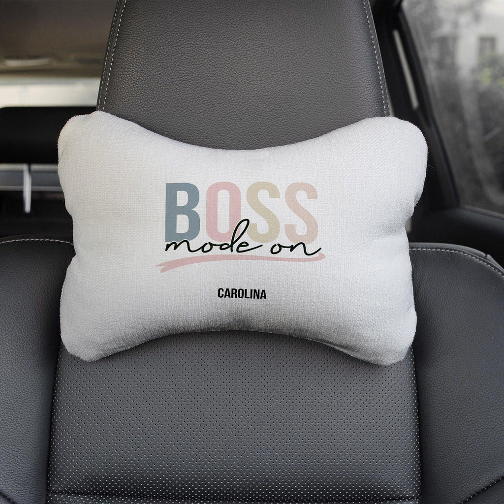 Boss Mode On Pink - Car Pillow