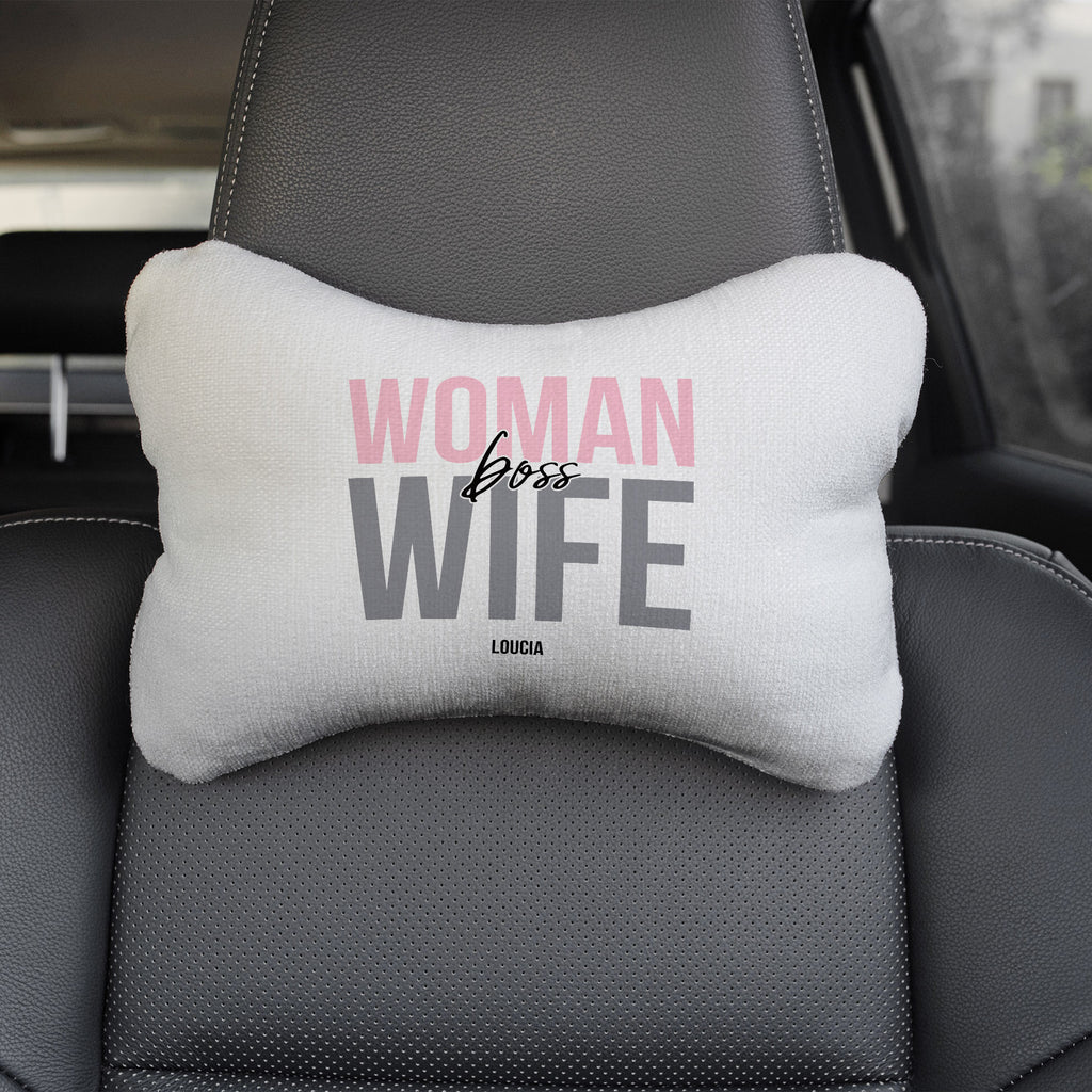 Woman Boss Wife - Car Pillow