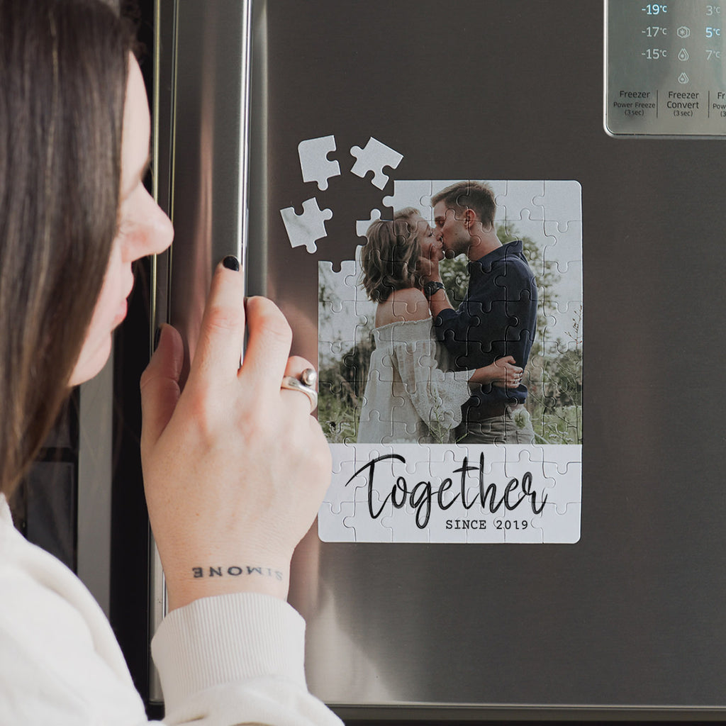 Together Since - Fridge Magnetic Rectangle Puzzle