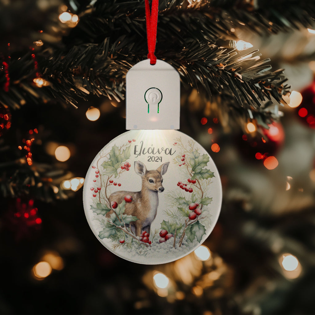 Christmas Deer - Led Light Ornament