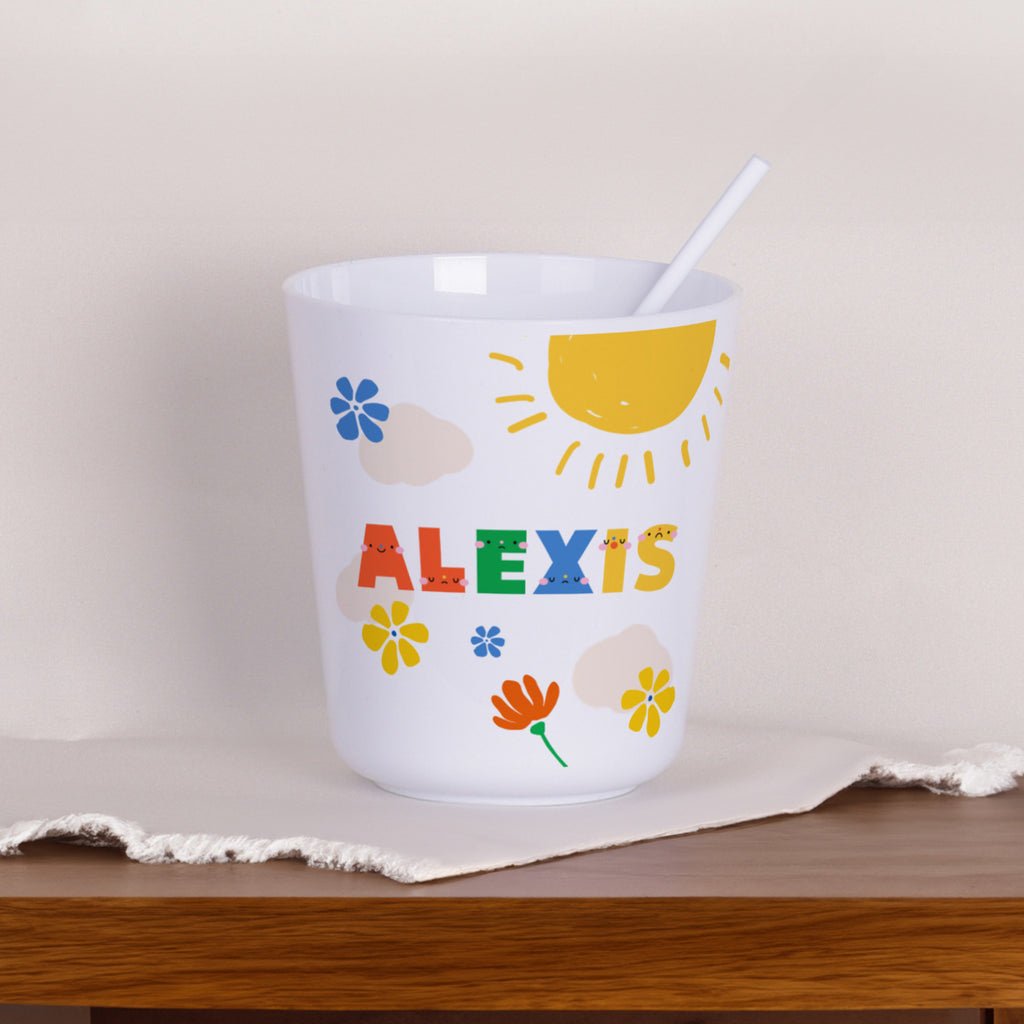 Personalized Polymer Cup - Colorful Letters