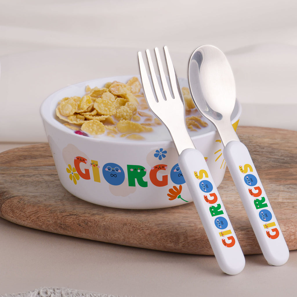 Little Treasures Mealtime Mini Set - Smiley Colorful Letters