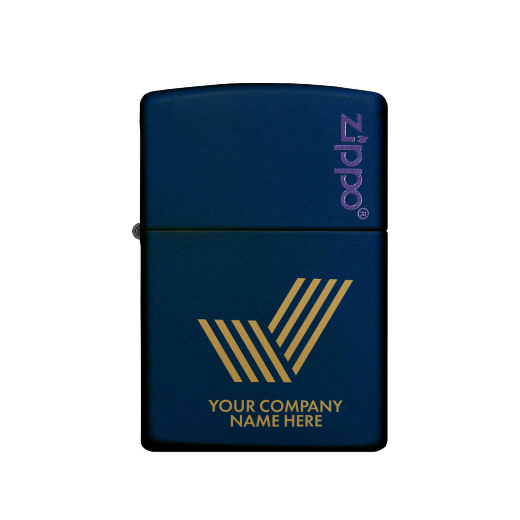 Classic Zippo® Navy Matte Lighter (Engraved)