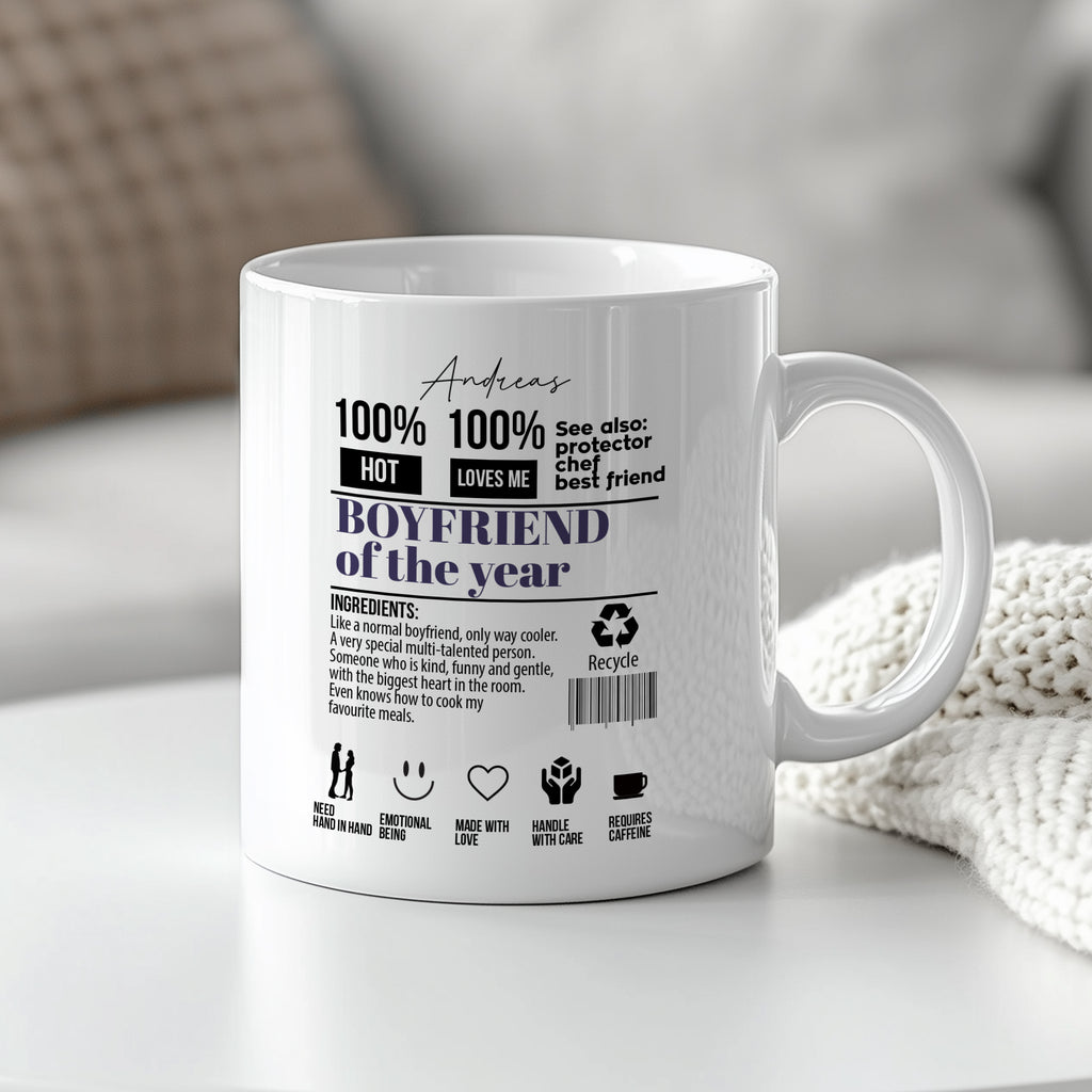 Boyfriend Of The Year - Ceramic Mug 330ml