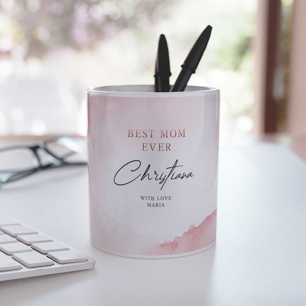 Best Mom - Ceramic Pencil Holder