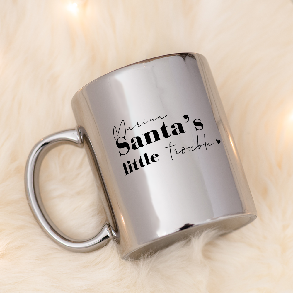 Santa's Little Trouble Mirror Mug