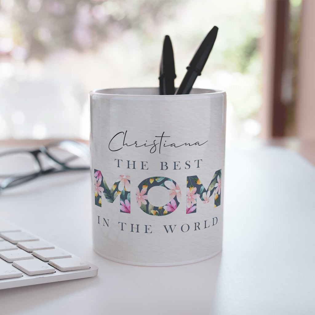 The Best Mom In The World - Ceramic Pencil Holder