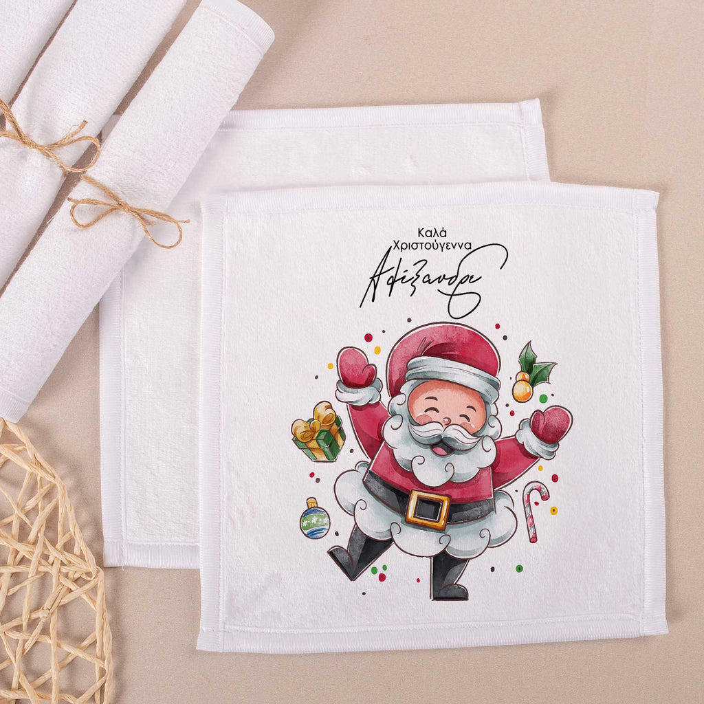 Santa Claus - Personalized Hand Towel