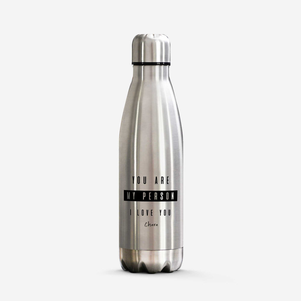 My Person - Silver Bowling Bottle 500ml