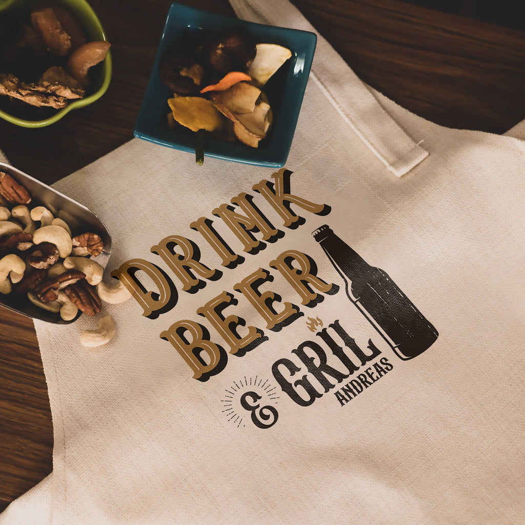 Drink Beer & Grill - Cooking Apron