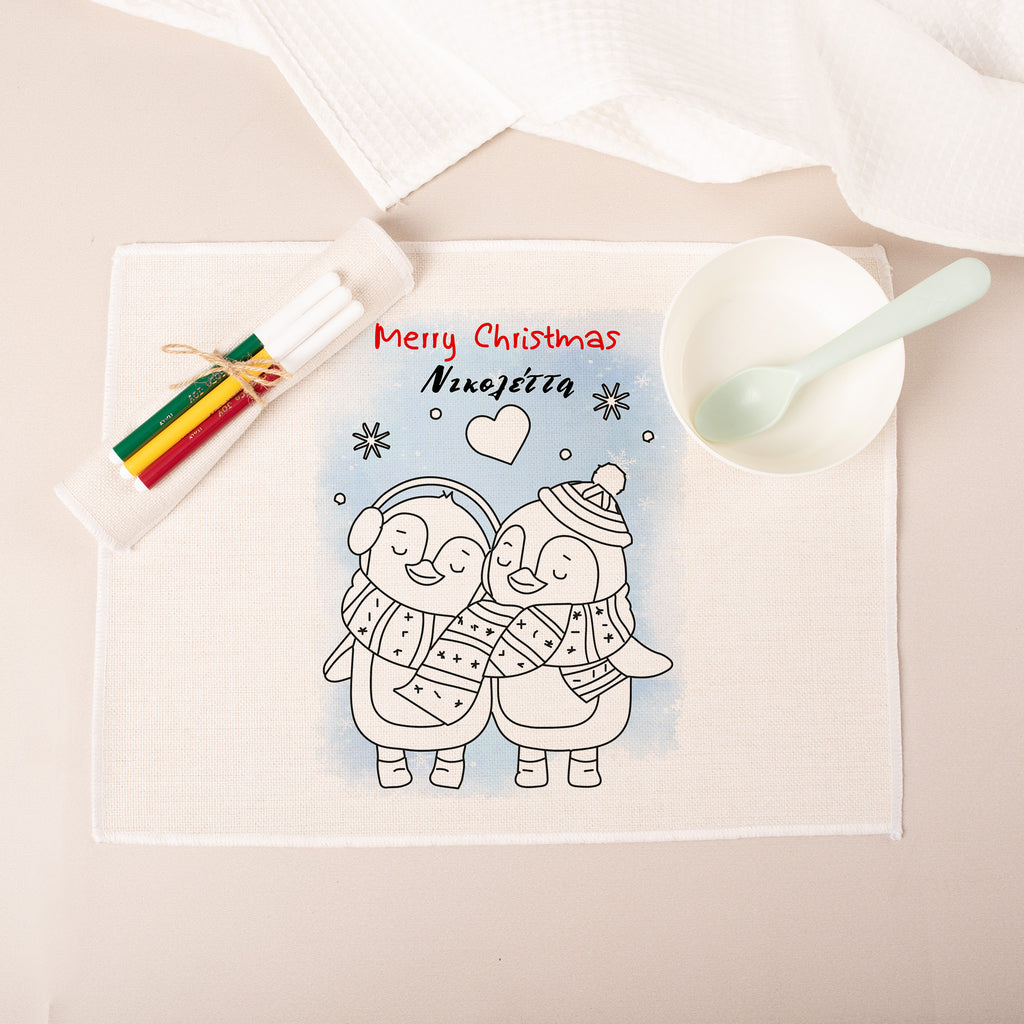 Christmas Penguins - Placemat