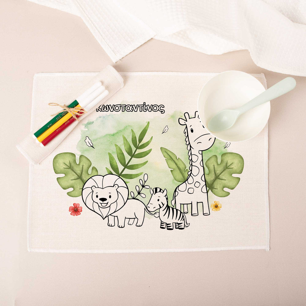 Jungle Animals Boy - Placemat